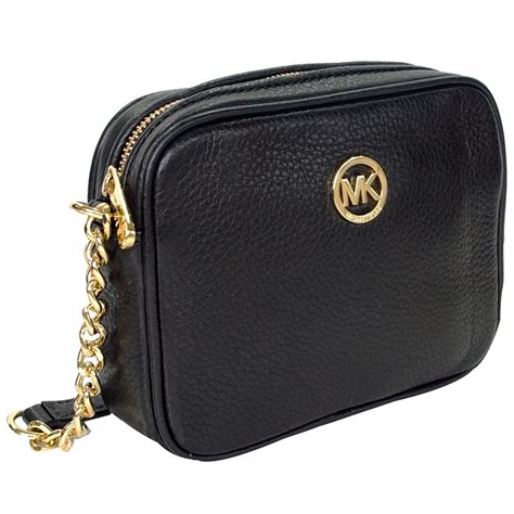 michael kors small black croosbody|michael kors black purse crossbody.